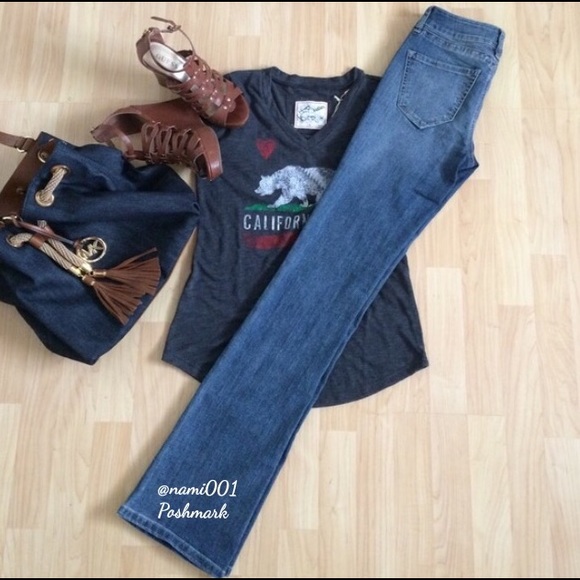 Yummie Sexy Wide Legged Jeans Denim - Picture 2 of 4